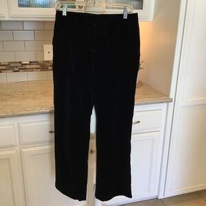 St John Evening Black Velvet Pants Size 6